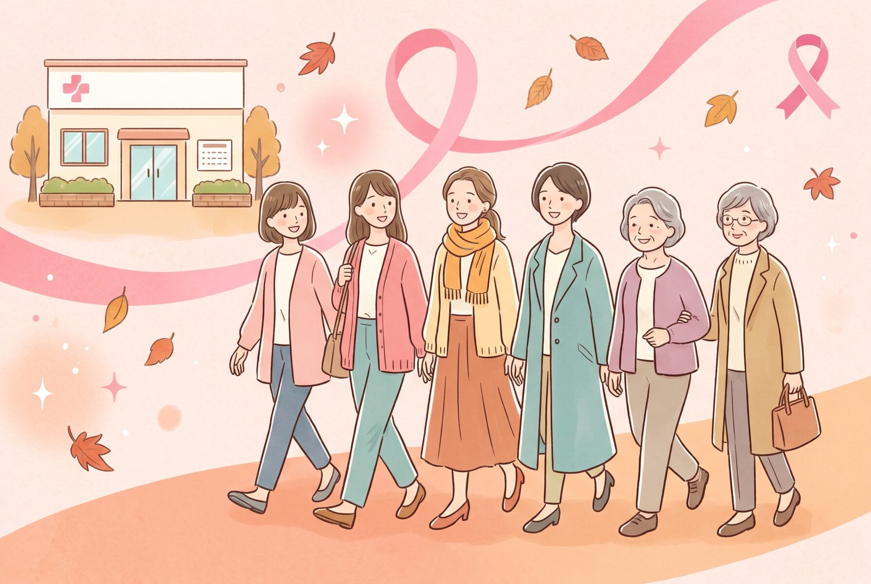 ピンクリボンのイメージ